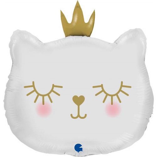 INFLATED 26" Cat Princess White Shape
