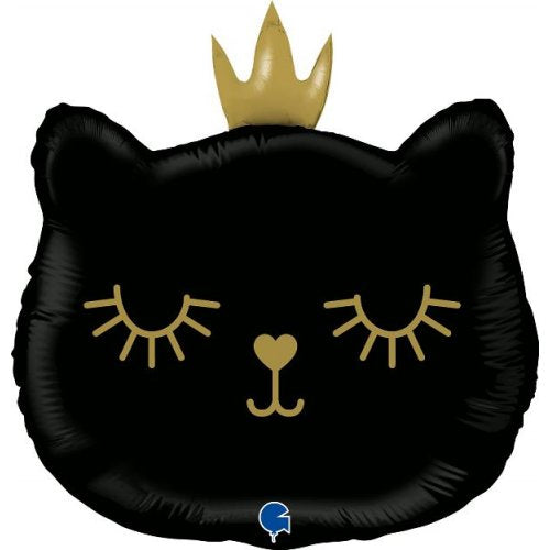 INFLATED 26" Cat Princess Black Shape