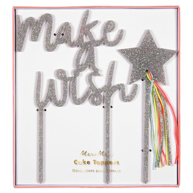 Make A Wish Acrylic Toppers (set of 2)