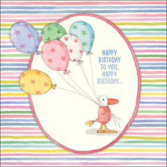 Balloons - Twigseeds Birthday Card