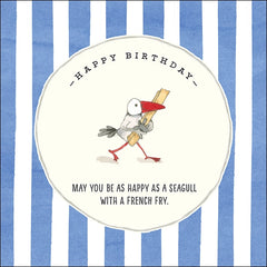 Seagull with french fry - Twigseeds Birthday Card