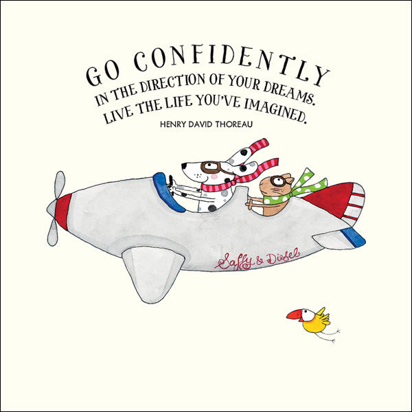 Go confidently - Twigseeds Greeting Card