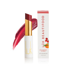 Luk Beautifood Lip Nourish – Cranberry Citrus Natural Lipstick