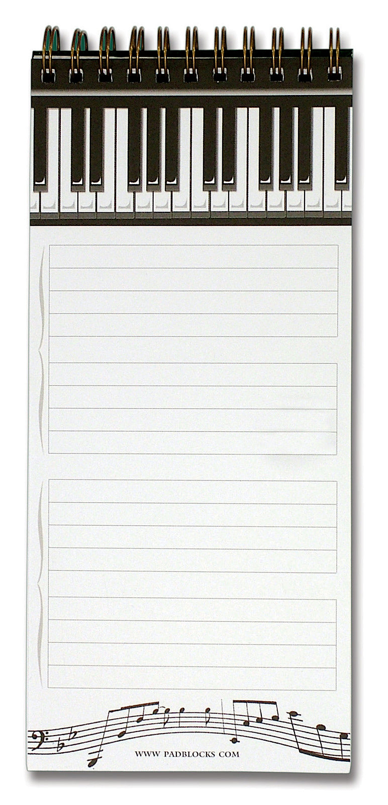 Magnetic Shopping List Piano Pad