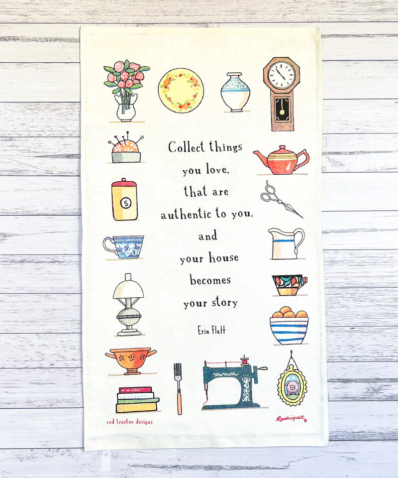 Red Tractor Designs - My Favourite Things Tea Towel