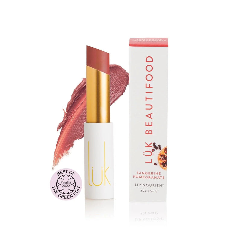 Luk Beautifood Lip Nourish – Tangerine Pomegranate Natural Lipstick