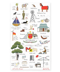 Red Tractor Designs - This Is Australia Tea Towel