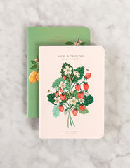 2 pack A6 Fruit Notebooks (Lined & Dot Grid)