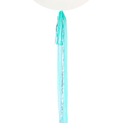 Balloon Tail - Silver + Turquoise