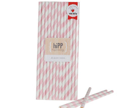 Paper straws - Sweet Pink Stripe