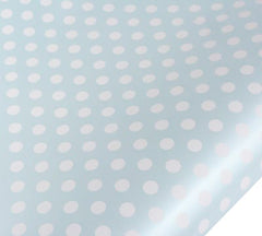 Roll wrap - Pearlised Spot Blue/White (5m)